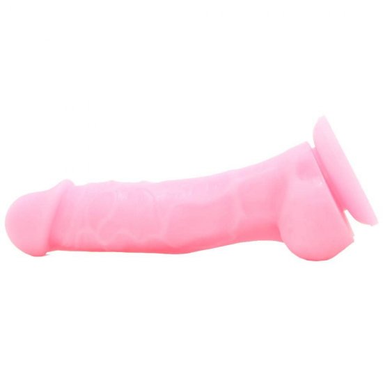 Firefly Pleasures 5 inch Glow In The Dark Silicone Dildo In Pink