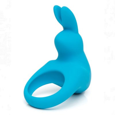 Happy Rabbit Rechargeable Vibrating Rabbit Cock Ring In Blue