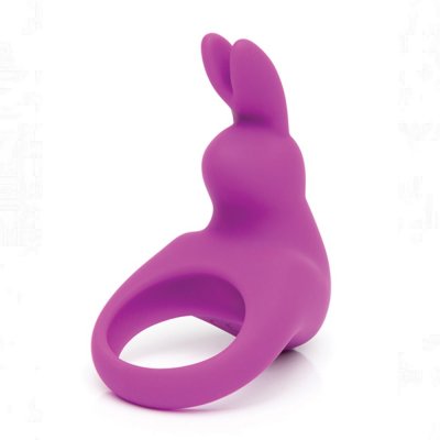 Happy Rabbit Rechargeable Vibrating Rabbit Cock Ring In Purple