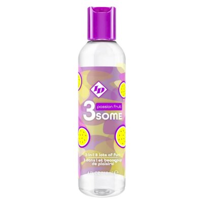 ID 3some Water Based Passion Fruit Flavored Lubricant 4 Oz