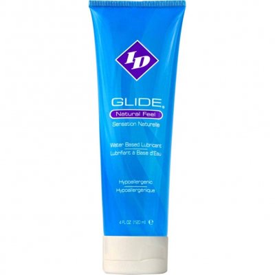 ID Glide Natural Feel Personal Water Based Lubricant 4 Oz Tube