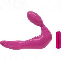 Infinity Rechargeable Silicone Strapless Strap-On In Pink