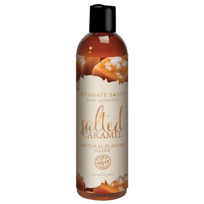 Intimate Earth Salted Caramel Natural Flavored Glide 4 Oz