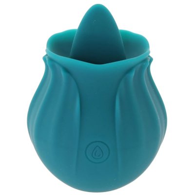Inya The Kiss Rechargeable Tongue Stimulator In Dark Teal
