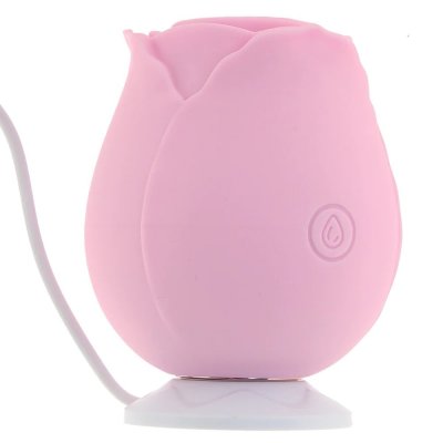 Inya The Rose Rechargeable Silicone Suction Vibrator In Pink
