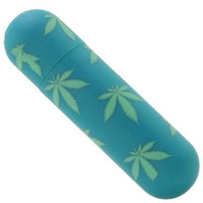 Jessi 420 Rechargeable Mini Silicone Bullet Vibe In Emerald