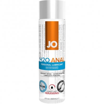 JO H2O Anal Warming Personal Water Based Lubricant 4 Oz