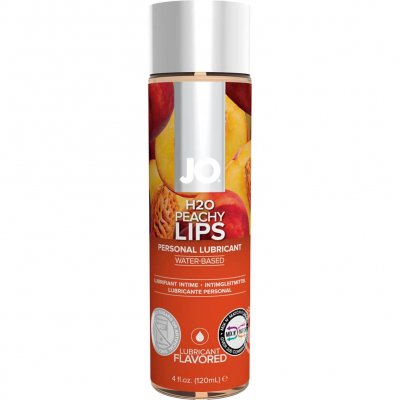 JO H2O Peachy Lips Flavored Personal Lubricant 4 Oz