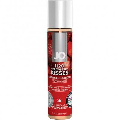 JO H2O Strawberry Kiss Flavored Personal Lubricant 1 Oz