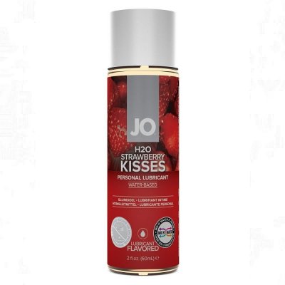 JO H2O Strawberry Kiss Flavored Personal Lubricant 2 Oz