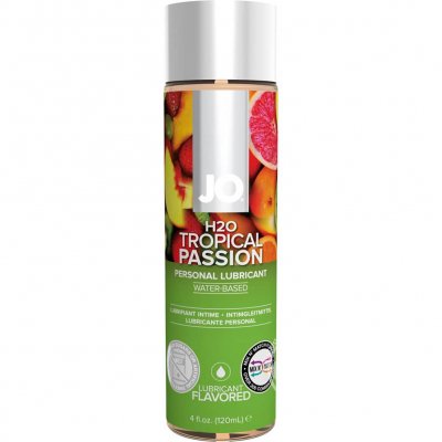 JO H2O Tropical Passion Flavored Personal Lubricant 4 Oz