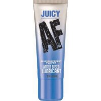 Juicy AF Blue Raspberry Water Based Lubricant In 2 Oz
