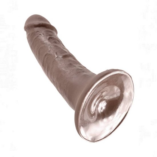 King Cock 6 inch Realistic Cock In Brown