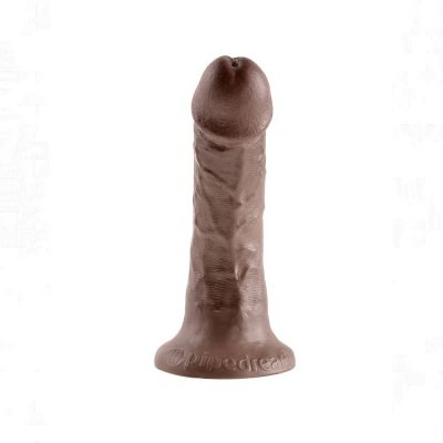 King Cock 6 inch Realistic Cock In Brown
