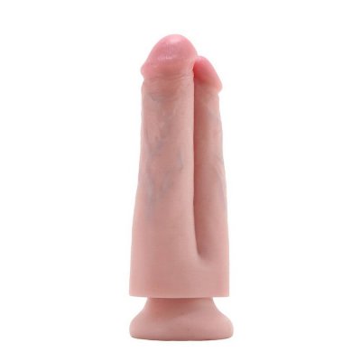 King Cock 9 inch Two Cocks One Hole In Flesh