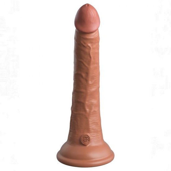 King Cock Elite 7 inch Silicone Dual Density Cock In Tan