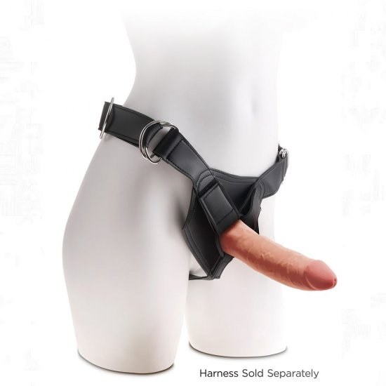 King Cock Plus 7" Triple Density Cock with Suction Cup In Tan