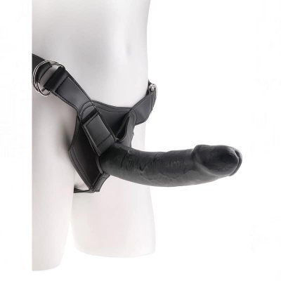 King Cock Strap-On Harness with 9 inch Cock In Black