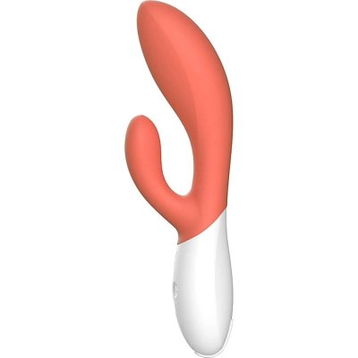 Lelo INA 3 Dual Action Rabbit Style Massager In Coral