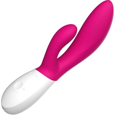 Lelo INA Wave 2 Triple Action Rabbit Style Massager In Cerise
