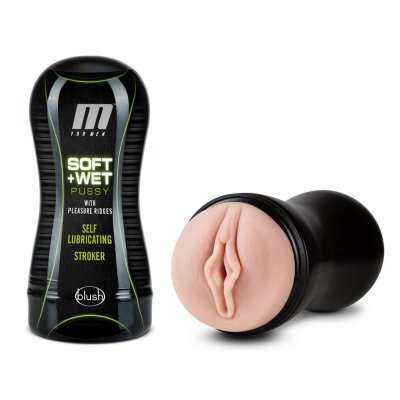 M For Men Wet Pussy Self Lubricating Stroker with Ridges