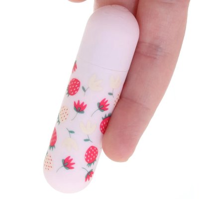 Maia Bari Super Charged Mini Bullet With Strawberry Pattern