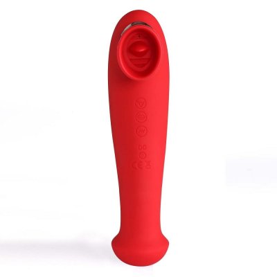 Maia Destiny Rechargeable Suction + Vibration Stimulator In Red