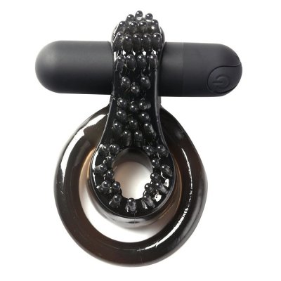 Maia Jagger Rechargeable Vibrating Cock Ring In Black Sleeve