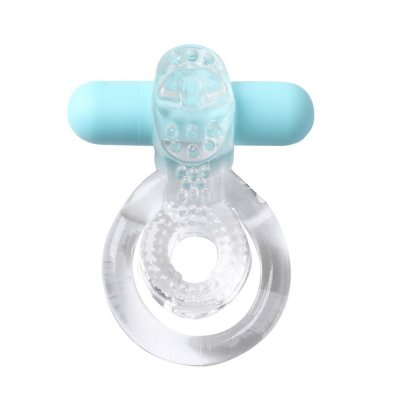 Maia Jayden Rechargeable Vibrating Cock Ring In Clear Sleeve