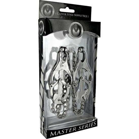 Master Series Sterling Monarch Nipple Vice Clamps In Silver