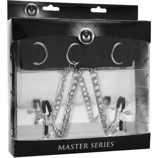 Master Series Submission Collar & Nipple Clamp Union Set