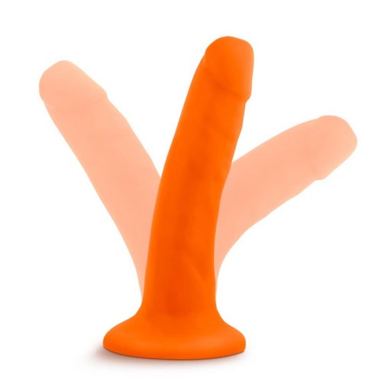 Neo 6 inch Sensa Feel Dual Density Cock In Neon Orange