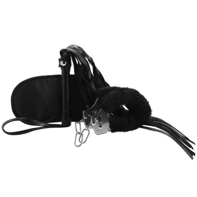 Ouch Black & White Introductory Bondage Kit #1 In Black