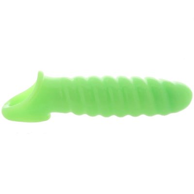 Ouch! Glow In The Dark Thin Swirl Stretchy Penis Extension