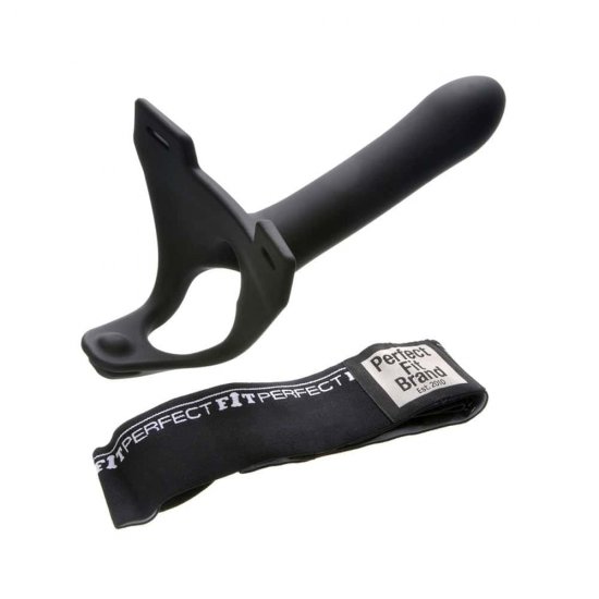 Perfect Fit Zoro 5.5 inch Hollow Silicone Strap-On Set In Black