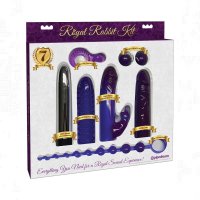 Pipedream Royal Rabbit Couples Kit In Purple