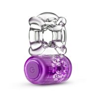 Play With Me One Night Stand Couples Vibrating Cock Ring Purple