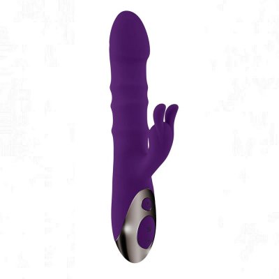 Playboy Pleasure Hop To It Silicone Thrusting Rabbit Vibrator
