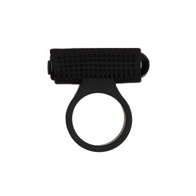 PowerBullet Cosmic Ring Rechargeable Vibrating Cock Ring Black