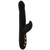 Princess Heat-Up Thruster Rabbit Style Vibrator In Black
