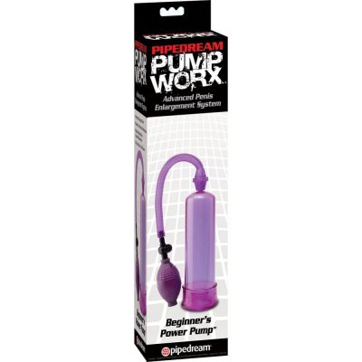 Pump Worx Beginner's Power Penis Pump In Purple