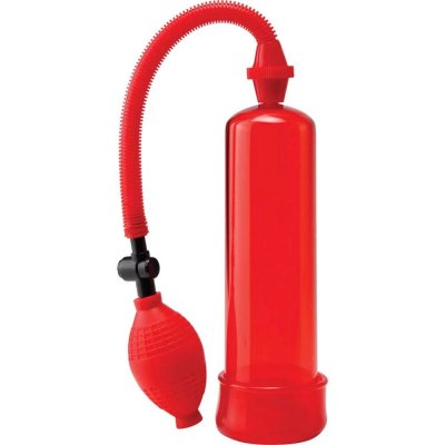 Pump Worx Beginner's Power Penis Pump In Red
