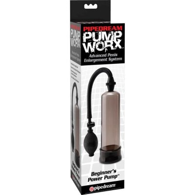 Pump Worx Beginner's Power Penis Pump In Smoke