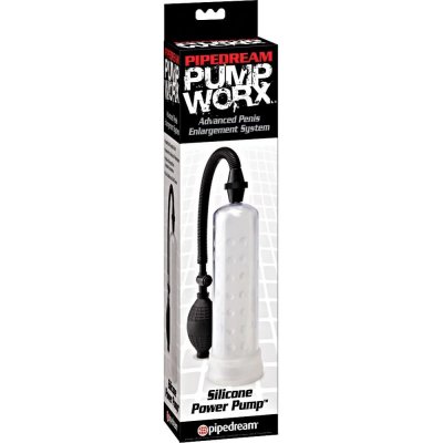 Pump Worx Silicone Power Penis Pump In Clear
