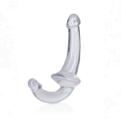 Realrock Crystal Clear 6 inch Strapless Strap-On In Clear