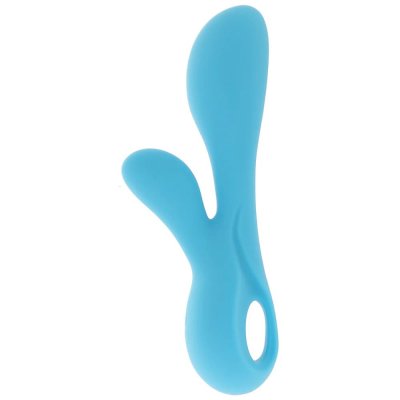 Revel Galaxy Rechargeable Rabbit Style Silicone Vibrator In Blue