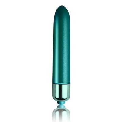 Rocks-Off Touch Of Velvet 90mm Bullet Vibrator In Peacock Petals