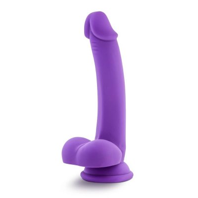 Ruse D Thang Silicone Realistic Dildo with Balls In Purple