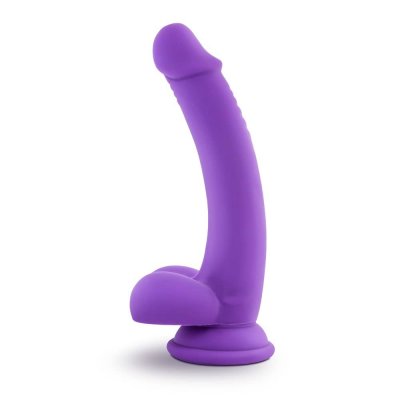 Ruse D Thang Silicone Realistic Dildo with Balls In Purple
