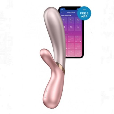 Satisfyer Hot Lover Connect App Rabbit Style Vibe In Rose-Pink